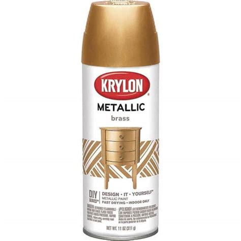 Krylon Brass Color Gloss Metallic Spray Paint