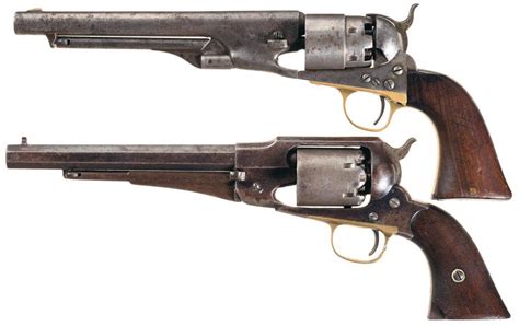 Two Civil War Era Percussion Revolvers A Colt Model 1860