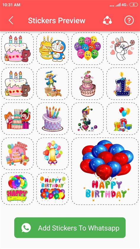 Happy Birthday Stickers Apk Per Android Download