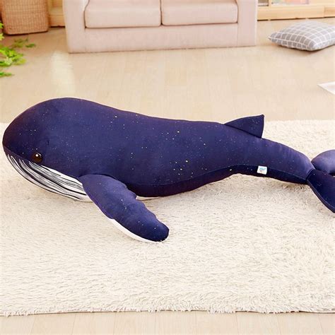 Full Size Blue Whale Soft Stuffed Plush Pillow Toy Gage Beasley