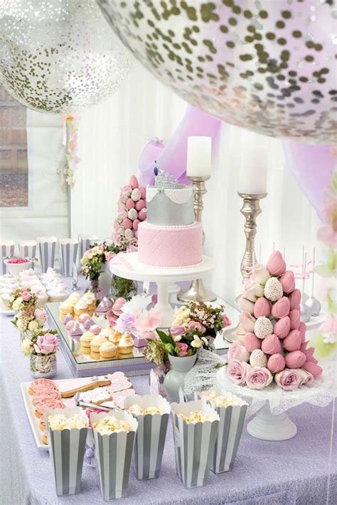Decorate windows and ceilings with garlands, snowflakes, volumetric decorations these can be baskets with tangerines and sweets, candlesticks, bull figurines, compositions with fir branches. Kara's Party Ideas Elegant Purple Princess Birthday Party ...