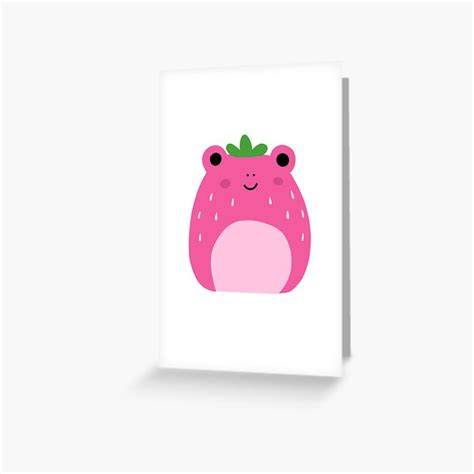 Squishmallow Adabelle The Strawberry Frog Greeting Card For Sale By