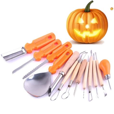 13pc Professional Halloween Pumpkin Carving Kit Christmas Stainless