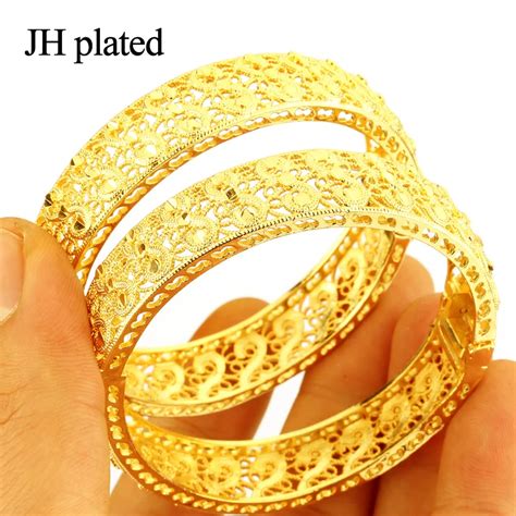 Jhplated Two Pieceswomens Wedding Bridal Bangle Bracelet Dubai Bangle