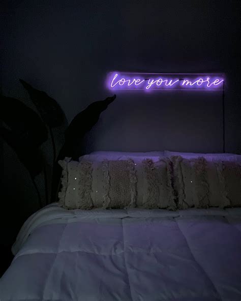Love You More Neon Sign 36 Inches Custom Handmade In