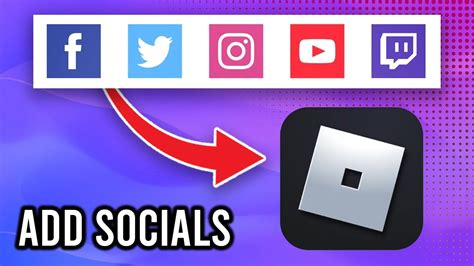 How To Add Social Links To Roblox Profile Youtube Twitch Facebook