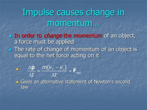 Momentum Just Another Way To Talk About Motion And Changes In Motion