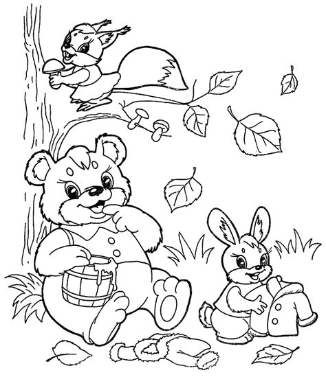 Forest Animal Coloring Pages To Download And Print For Free
