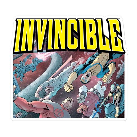 Invincible Battle Bubble Free Stickers Skybound Entertainment