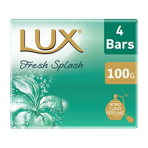 Buy Lux Fresh Splash Cooling Mint And Sea Minerals Soap Bar 4 X 100 G