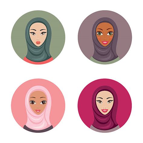 Royalty Free Hijab Clip Art Vector Images And Illustrations Istock