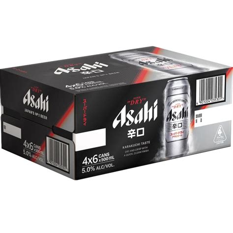 Asahi Super Dry Beer 500ml 24 Pack
