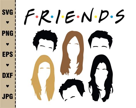 Friends Tv Show Svg Dxf Png Joey Tribbiani Monical Gellar Etsy