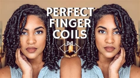 How To Perfect Finger Coils On Natural Hair Eco Style Gel Youtube