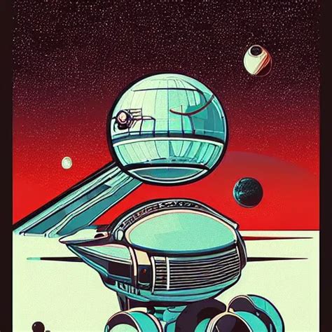 Retrofuturistic Illustrations Of Space Travel By Stable Diffusion