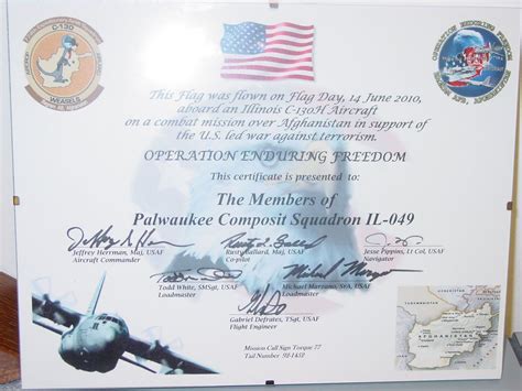 Cap cadet certificate of proficiency. Flag Flown Over Afghanistan Certificate / Dvids News U S ...
