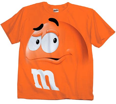 Mandm Candy Silly Character Face Adult T Shirt