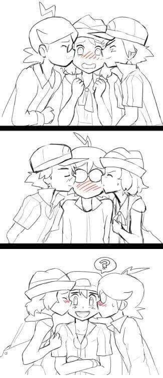 Ash Ketchum And His Kalos Friends Amourshipping ♡ Diodeshipping ♡ I Give Good Credit