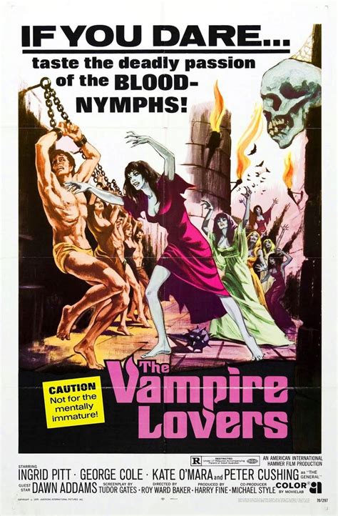 The Vampire Lovers 1970 Horror Movie Posters Hammer Horror Films