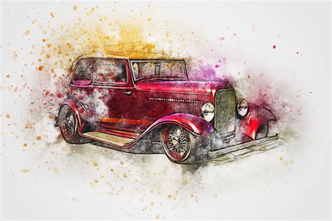 Car Old Art Free Image On Pixabay
