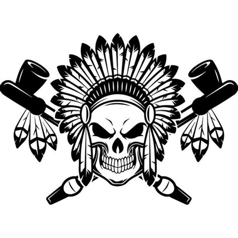 Indian Logo 11 Native American Warrior Heritage Wild West Etsy