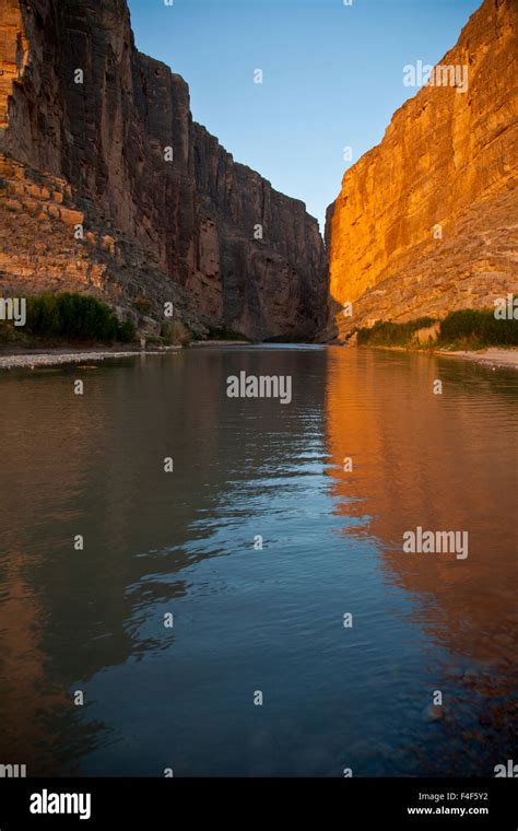 Santa Elena Canyon Big Bend National Park Texas At Sunrise` Stock