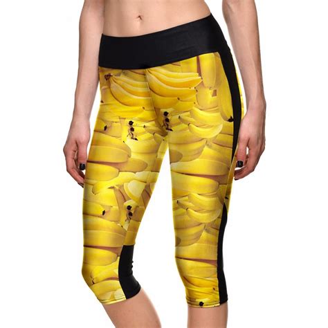 Summer Styles Sexy Womens 7 Point Pants Fashion Fruit Sweet Bananas