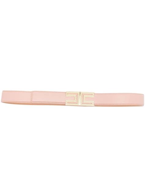 Elisabetta Franchi Logo Plaque Belt Farfetch