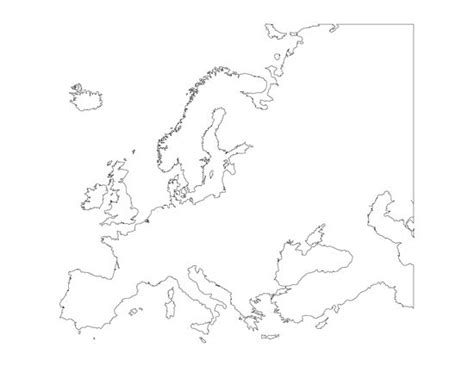 Printable Blank Map Of Europe Europe Map Map Europe Map Printable