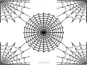 Black cat, spider web, insects and poisons. Printable Spider Web Coloring Pages For Kids | Cool2bKids