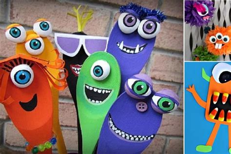 16 magnifiques bricolages de monstres à faire avec les enfants Spoon