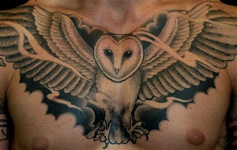 Barn Owl Tattoo Chest