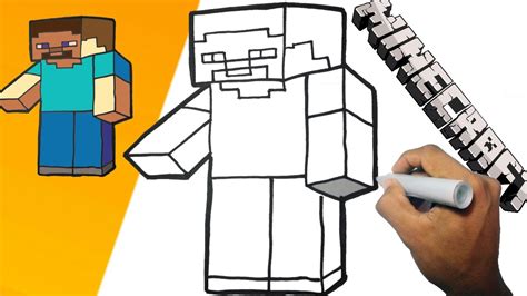 Como Dibujar A Steve De Minecraft Easy Drawings Dibujos Faciles Images