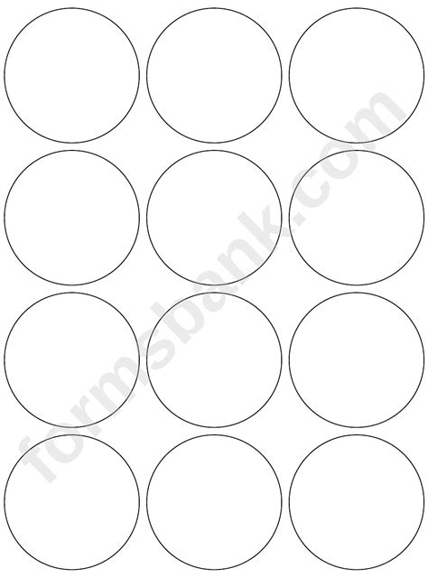 Circles Template Printable Pdf Download
