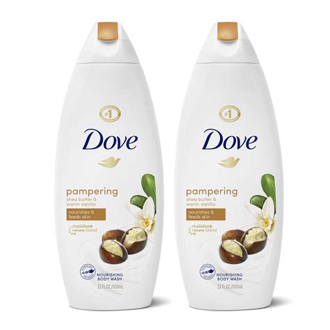 Dove Body Wash Shea Butter With Warm Vanilla 22 Oz 2 Count Walmart