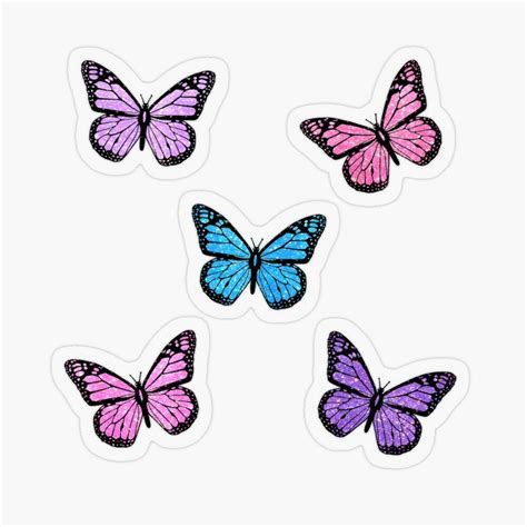 Aesthetic Butterfly Butterfly Sticker Sticker Set Print Stickers