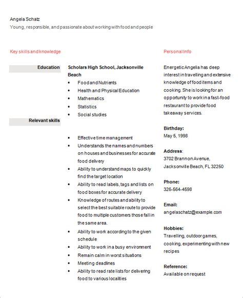 Student Resume Examples 24 Best Student Sample Resume Templates