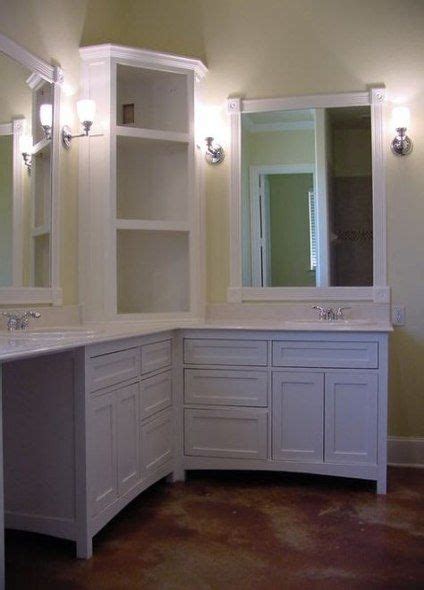 Bath Corner Cabinet Layout 39 Super Ideas Corner Bathroom Vanity