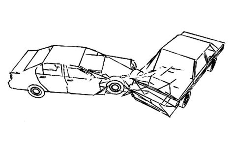 Plane coloring pages for kids. Drawing Crashed Cars Coloring Pages - NetArt