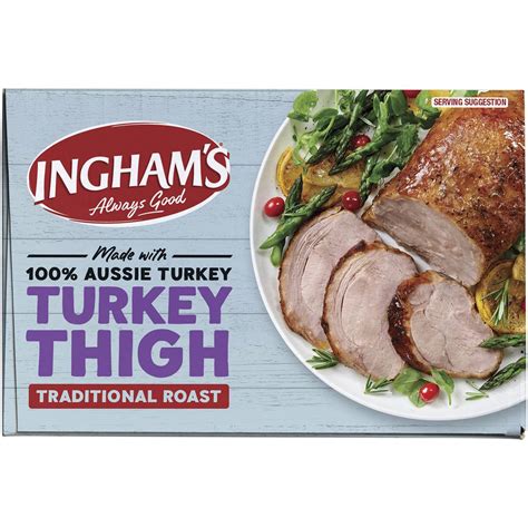 Ingham S Frozen Turkey Thigh Roast Traditional Roast Kg Woolworths