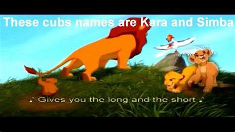 The Lion King Crossover Simba X Kiara Youtube