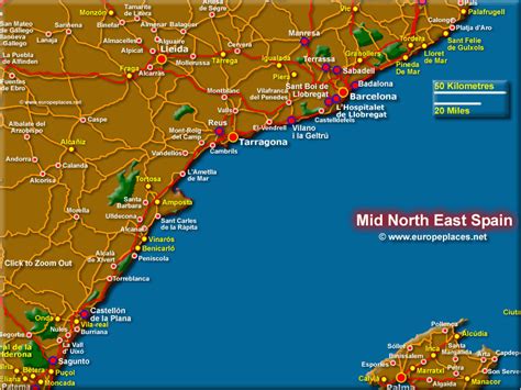 Coastal Map Of Spain Secretmuseum