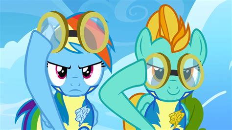 Image Lightning Dust And Rainbow Dash Determined And About To Put
