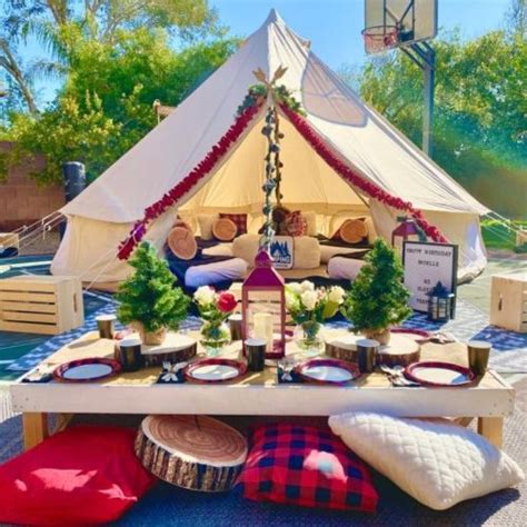 4 Glamping Party Sleepover Tents