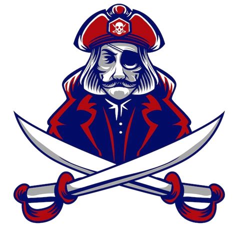 Premium Vector Pirate Head Mascot Logo