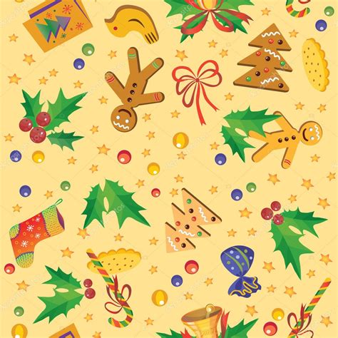 Christmas Seamless Pattern — Stock Vector © Ziablik 1493444