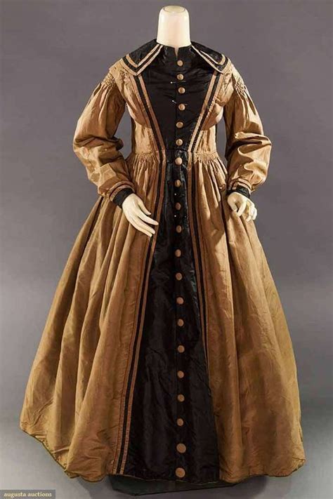 Cocoa And Black Color Block Dress Mid 1860s Colorblock Dress Dresses