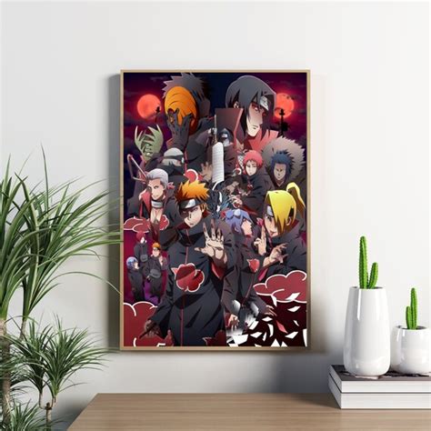 Akatsuki Poster Itachi Uchiha Poster Sasuke Poster Naruto Etsy