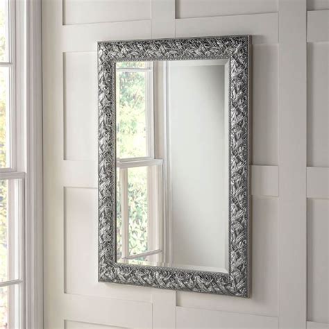 Sherwood Decorative Silver Wall Mirror Home Decor Homesdirect365