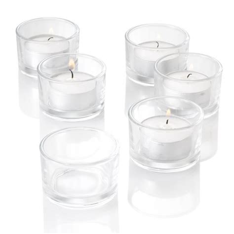 150 Link Blogspot 040 Set Of 72 Clear Glass Tealight Candle Holders